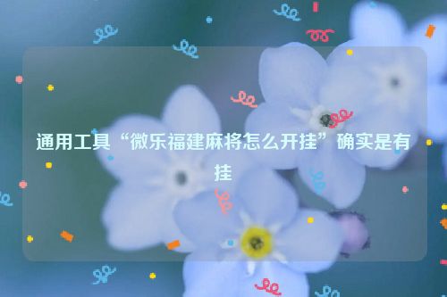 通用工具“微乐福建麻将怎么开挂”确实是有挂
