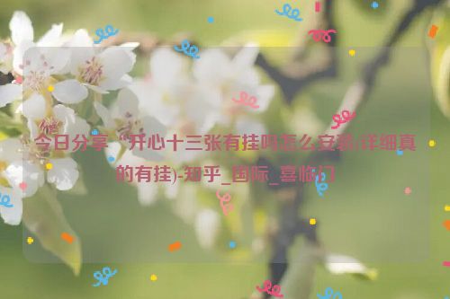今日分享“开心十三张有挂吗怎么安装(详细真的有挂)-知乎_国际_喜临门