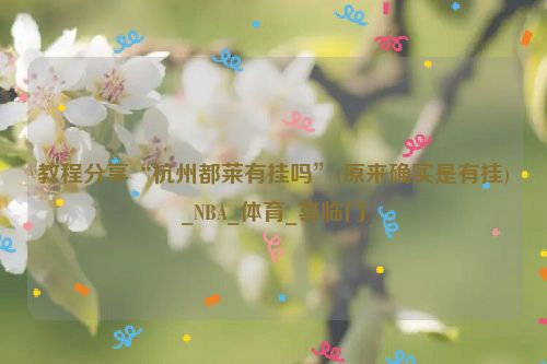 教程分享“杭州都莱有挂吗”(原来确实是有挂)_NBA_体育_喜临门