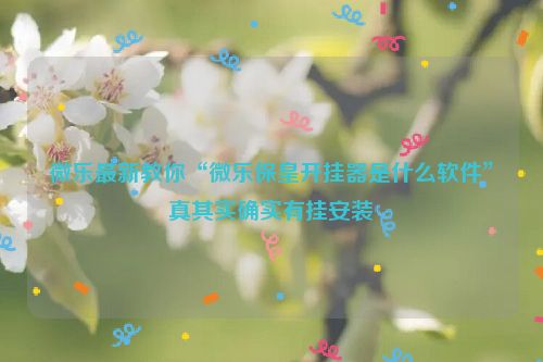 微乐最新教你“微乐保皇开挂器是什么软件”真其实确实有挂安装