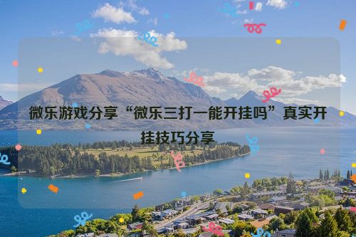 微乐游戏分享“微乐三打一能开挂吗”真实开挂技巧分享