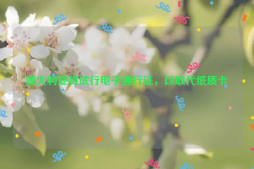 澳大利亚将试行电子通行证，以取代纸质卡