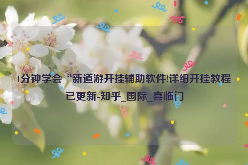 1分钟学会“新道游开挂辅助软件!详细开挂教程已更新-知乎_国际_喜临门