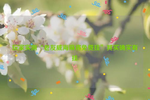 玩家实测“老友威海麻将免费挂”其实确实有挂