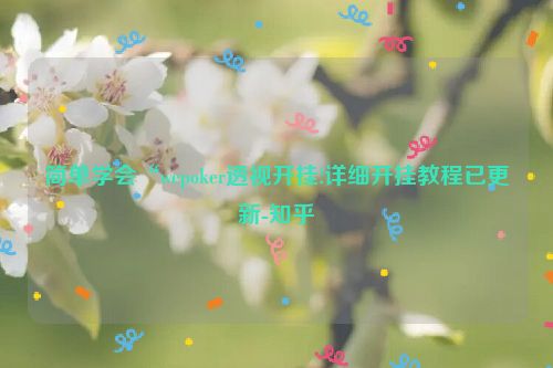 简单学会“wepoker透视开挂!详细开挂教程已更新-知乎