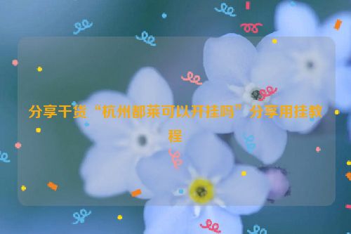 分享干货“杭州都莱可以开挂吗”分享用挂教程