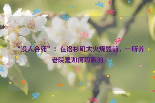 “没人会死”：在洛杉矶大火烧毁前，一所养老院是如何疏散的