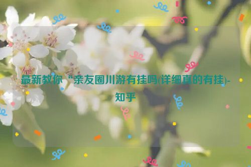 最新教你“亲友圈川游有挂吗(详细真的有挂)-知乎