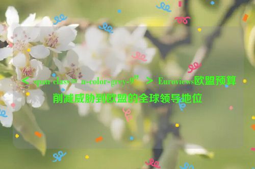 ＜ span class= u-color-grey-9”＞ Euroviews欧盟预算削减威胁到欧盟的全球领导地位