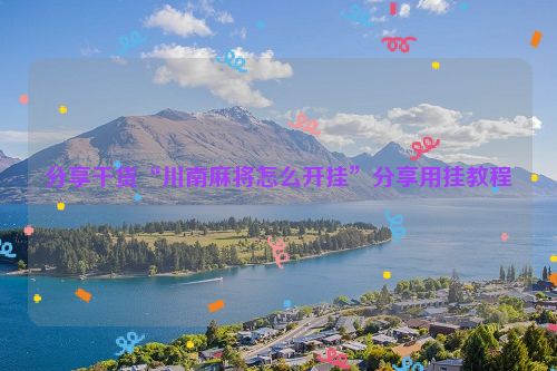 分享干货“川南麻将怎么开挂”分享用挂教程