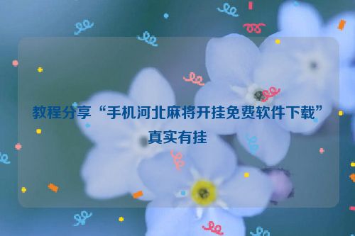教程分享“手机河北麻将开挂免费软件下载”真实有挂