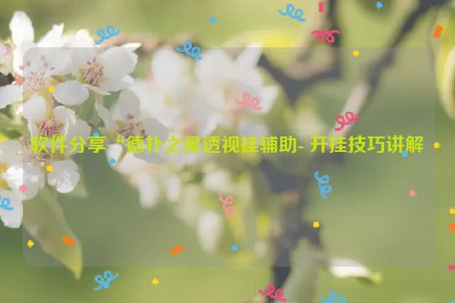 软件分享“德扑之星透视挂辅助- 开挂技巧讲解