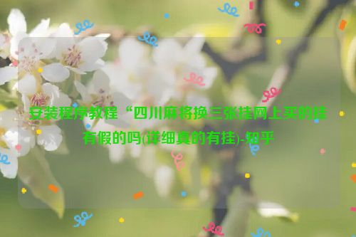 安装程序教程“四川麻将换三张挂网上买的挂有假的吗(详细真的有挂)-知乎