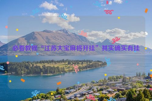 必看教程“江苏大宝麻将开挂”其实确实有挂