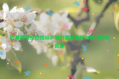 巴基斯坦欢迎国际乒联对戴维斯杯对阵印度的裁决