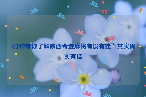 3分钟带你了解陕西奇迹麻将有没有挂”其实确实有挂