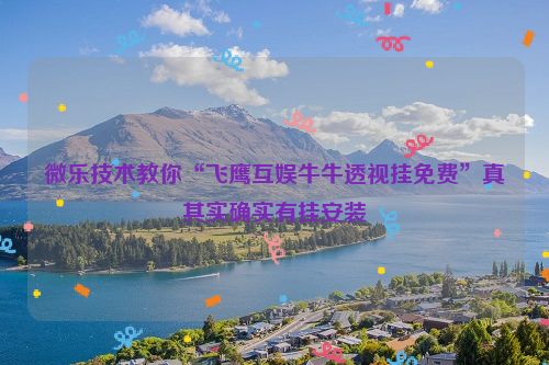 微乐技术教你“飞鹰互娱牛牛透视挂免费”真其实确实有挂安装