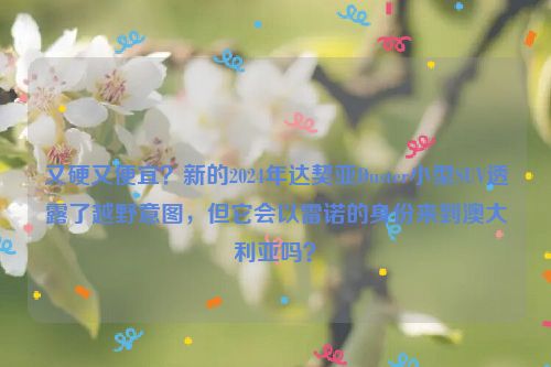 又硬又便宜？新的2024年达契亚Duster小型SUV透露了越野意图，但它会以雷诺的身份来到澳大利亚吗？