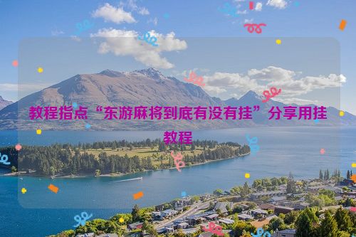 教程指点“东游麻将到底有没有挂”分享用挂教程