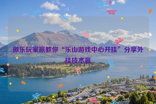 微乐玩家赢教你“乐山游戏中心开挂”分享外挂技术赢