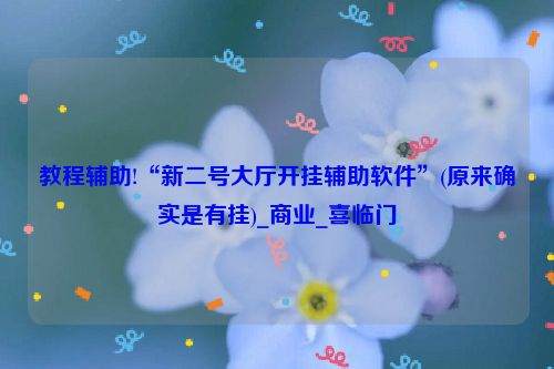 教程辅助!“新二号大厅开挂辅助软件”(原来确实是有挂)_商业_喜临门