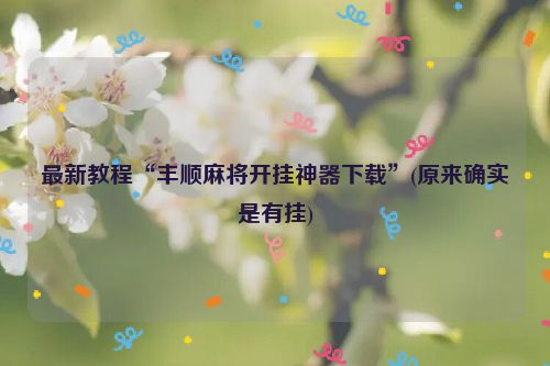 最新教程“丰顺麻将开挂神器下载”(原来确实是有挂)