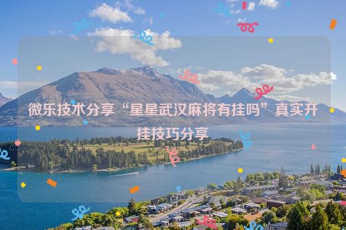 微乐技术分享“星星武汉麻将有挂吗”真实开挂技巧分享